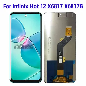 За Infinix Hot 12 X6817 X6817B LCD сензорен дисплей и цифров преобразувател в събирането на Infinix За Infinix Hot 12 Play NFC X6816 X6816C