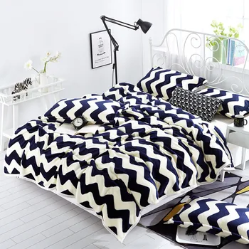 Одеало от коралов руно 1БР за двойно легло, одеяло в геометричния стил с удебелени линии За мека мебел Queen/King