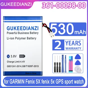 Батерията на Мобилен Телефон с Голям Капацитет на Капацитет 530 ма За GARMIN Fenix 5X Fenix 5x GPS спортен Часовник Смяна на Батерии на Смартфони 