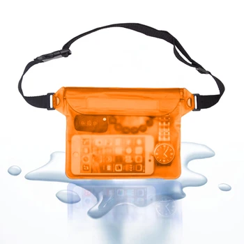 Водоустойчив поясная чанта от 3 слоя PVC за подводна сушене, наплечный калъф за плуване, чанта за гмуркане за iPhone, калъф за мобилен телефон Xiaomi