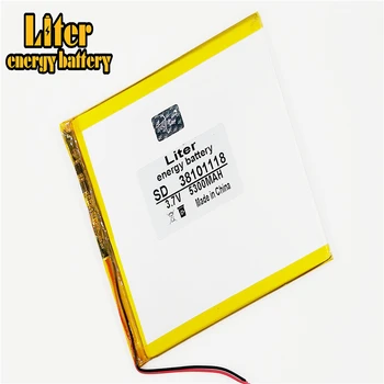 Полимерна литиево-йонна батерия за smart home 5300 mah 3,7 В 38101118 за 8 инча, 9, 10 инча