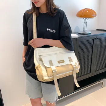 Японски модни студентски чанта на едно рамо, училищен чанта, водоустойчив тенденция чанта с голям капацитет, чанта през рамо, чанти-тоут, чанти Y2k
