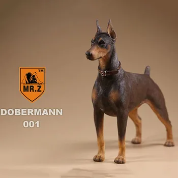 Имитация на животното в мащаб 1/6, полицейско куче, Доберман, модел куче, играчки, подаръци, модел за 12-инчов фигурки, колекция от кукли