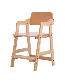 Мебели за дома, детски модул за обучение стол, седалката е от масивно дърво, Домашен детски стол за хранене, подвижен мултифункционален инструмент