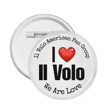 Американски фен-група за Il Volo Официален дизайн Игли с програмируем бутон, Адаптивни брошка Friends Креативна Програмируеми бутона