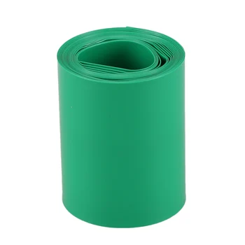 2 ч 50 мм, Тъмно зелена свиване тръба от PVC за батерията 2x18650