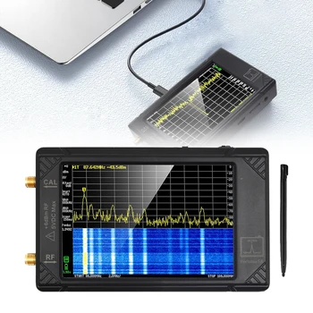 Спектрален Анализатор 4,0-инчов LCD дисплей с честота от 100 khz до 5,3 Ghz Преносим миниатюрен честотен анализатор с карта памет от 32 GB 2-в-1 Генератор на сигнали