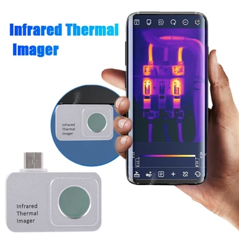 Мобилен инфрачервен тепловизор за вашия телефон Android IP65 Промишлена инспекция Откриване на топлинните загуби Термични камера