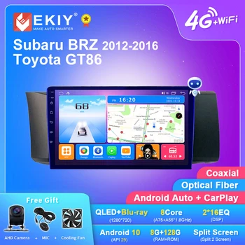 EKIY T7 Android Автомагнитола за Subaru BRZ 2012-2016 За Toyota GT86 Стерео Navi Мултимедиен плейър Carplay Auto No 2din DVD