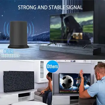 Телевизионна антена Полезна антена за цифрова телевизия с разделителна способност от 1080P, Plug Play приемник на сигнала, аксесоари за дома