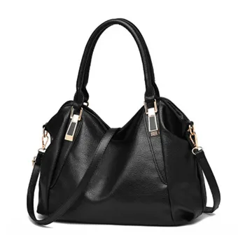 Нова висококачествена дамска кожена чанта, с горната дръжка, чанта през рамо за жени, bolsa feminina, голям капацитет, 2 броя