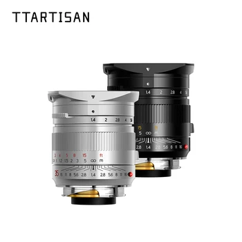 Полнокадровый обектив TTArtisan 35mm F1.4 за фотоапарат Leica с M-монтиране Поддържа Обектива на фотоапарата Leica M-M M240 M3 M6 M7 M8 M9 M9p M10 Обектив