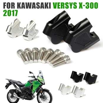 За Kawasaki Versys X-300 VERSYS-X 300x300 2017 Аксесоари За Мотоциклети Лост За Управление на Мотоциклети Стойка Нагоре на Гърба се Движи Скоба Стойка за Монтиране на Скоба