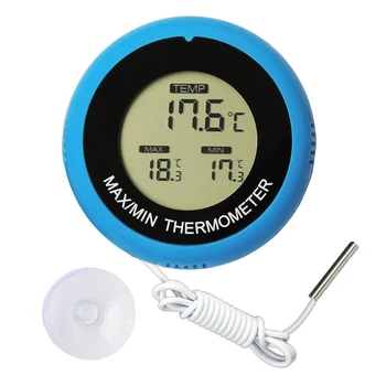 Термометър за аквариум с рибки, цифров аквариумный термометър с LCD дисплей на температурата