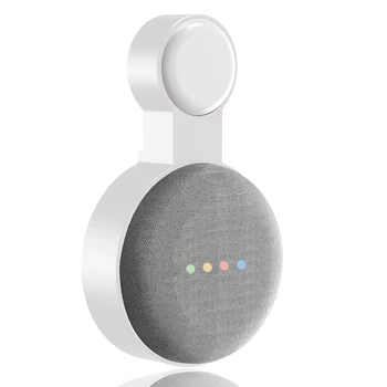 1бр Подходящ за Google Audio за Google Nest Mini Монтиране на стена от Второ поколение За Контакти Окачен на Стена-Бял
