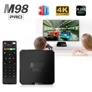 M98 Pro TV Box Allwinner H313 Android 10,0 HD, 4K, 3D, WiFi 4G Smart multimedia H. 265 Iptv домашно кино, TV Box