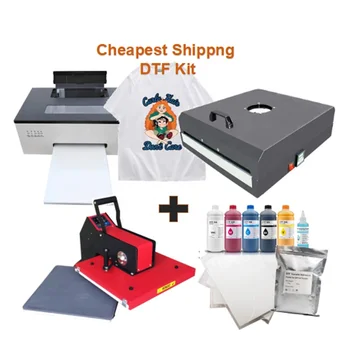 Висококачествен принтер Dtf Start Kit, за печат на тениски с теплопередачей, филмова машина за дигитален мастилено-струен печат A3 A4 Dtf принтер L1800 L805