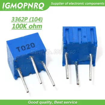 10шт 3362P-104LF 3362P 104 100k ти Машинка за подстригване Trimpot Потенциометър Променлив резистор 3362p-1-104