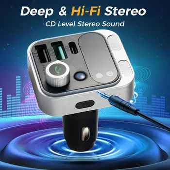 Двойна USB MP3 Музикален Плейър Hands-free Pd 30 W Зарядно Устройство За Запалка За Кола Зареждане на Bluetooth Бърз Предавател 5.0 Fm Авто J7R4