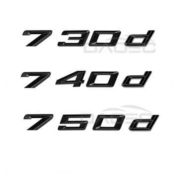 Авто 3D ABS Багажника Букви Лого Значка Емблема на Стикер Стикер За BMW 7 Серия, 730d 740d 750d E38 E65 E66 F01 F02 G11 G12 Аксесоари