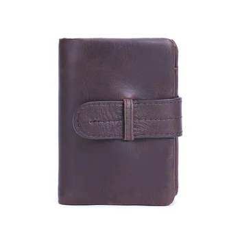 Дизайнерски мъжки портмонета от естествена кожа RFID Ретро портфейл с притежателя на кредитна карта Мъжки портфейл Чанта за джобни пари