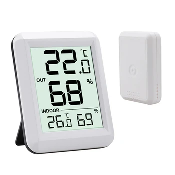 Безжичен термометър, Влагомер за детска стая, сензор за температура и влажност, датчик за станция време на закрито и открито