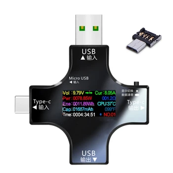 USB Тестер Дигитален Волтметър Амперметър М ток, Амперметър Детектори