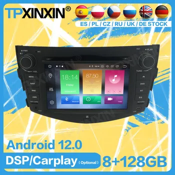 Авто Радио Стерео Bluetooth Android 12 За Toyota RAV4 2006 2007 2008 2009 2010 2011 2012 GPS-Плейър Navi Запис на Аудио Главното Устройство