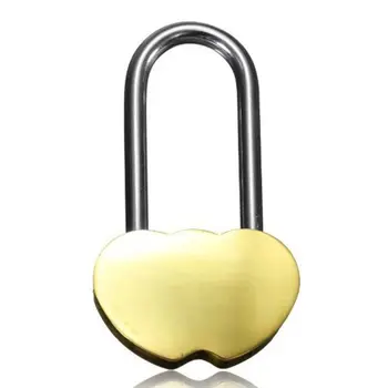 Персонализирани катинар с надпис двойно сърце Love Lock 