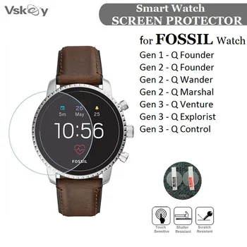 3ШТ Защитно Фолио за екран на Смарт часовници Fossil Генерал 3/2 Q Wander/ Venture/Explorist / Marshal/Control/Founder Защитно Фолио