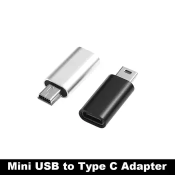 Конектор USB Male Type C Женски Mini USB Male Конектор за пренос на данни Mini 5-Пинов USB OTG адаптер Адаптер Mini USB към конектора Type-C.