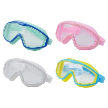 Защита от замъгляване и ултравиолетовите за момчета и момичета, сигурна силиконови очила за плуване за деца 3-16 години