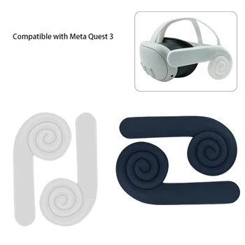 1 чифт силиконови слушалки с шумопотискане, ушни втулки за META Quest 3, аксесоари, черен /бял