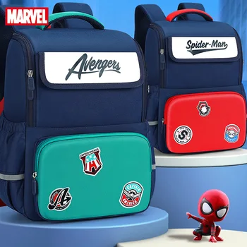 Нови ученически чанти Marvel за момчета, 1-5 клас, спайдърмен, Капитан Америка, Железният ортопедичен раница за ученици от началните класове Mochilas