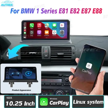 10,25-Инчов Автомобилен Мултимедиен Екран на BMW Серия 1 120i E87 E81 E82 E88 Apple Wireless Carplay Android Auto GPS n