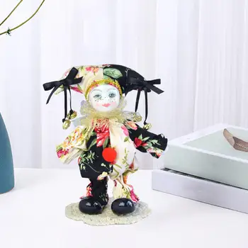 Модел кукли-клоун 7 инча, порцеланова фигурка, забавна кукла-Арлекин, за настолен домашен интериор
