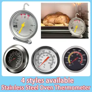 Термометър за фурна от неръждаема стомана, висящи циферблат, печене, приготвяне на барбекю, Измерване на температура месни продукти, кухненски принадлежности