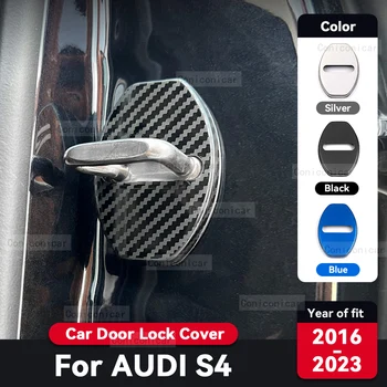 За AUDI S4 2016-2023 2022 Защитно покритие крилото на замъка на автомобила Антикорозионна аксесоари за украса на интериора на колата от неръждаема стомана