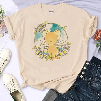 Тениски Cardcaptor Sakura, дамски лятна тениска, градинска дрехи за момичета, дрехи 2000-те години