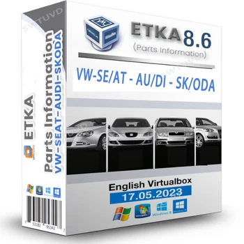 Последната версия ET KA 8.6 Международната английското изображението Virtualbox Актуализиран 17.05.2023 Електронен каталог на резервни части Group превозни средства 8.5