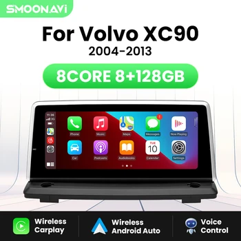 Безжично автомобилно радио Carplay Мултимедия за Volvo XC90 2007-2013 GPS, 8 GB, 128 GB Android 12 Навигация стереозвук 4G Wifi DSP RDS