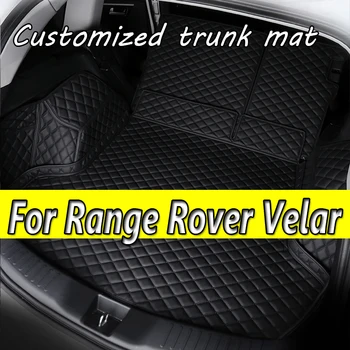 Подложка в багажника на колата за Land Rover Range Rover Velar 2017 2018 2019 2020 карго подложка килим аксесоари за интериора калъф