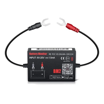 Bluetooth BM2 12V Battery Monitor Автомобилен анализатор такса Тестов инструмент за диагностика на батерията за Android и IOS