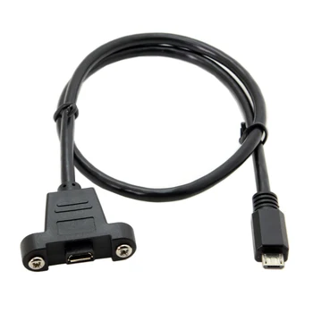 Удлинительный кабел CY Zihan 50 см, 3 м и 5 м от мъжа към жената Micro USB Пин Вид на сметките на панела с приложените винтове Cablecc