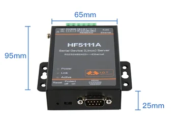 HF5111A Промишлен Последователен Преобразувател Modbus RS232 RS485 RS422 през Ethernet Устройство Modbus 2M Flash Cortex-M3 Connector