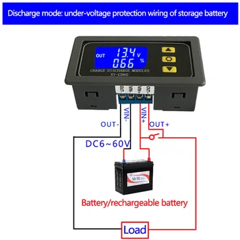 Модул за управление зареждане на батерията XY-CD60 Пълно изключване на захранването Защита от постоянно напрежение Защита от undervoltage и изтощение DC6-60V