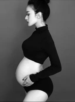 Памучни рокли за фотография на бременни, подходящи бременна жена, рокли за душата на бебе, фотосесия по време на бременността