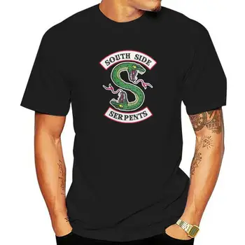 Мъжки t-shirt Riverdale South Side Serpents, дрехи от чист памук, реколта тениска с кръгло деколте и къс ръкав, летни тениски