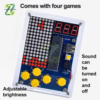 Направи си САМ Board Game Kit 51 ВСС Чип Retro, Electronic Soldering Practice Console Maker Малка производствена студентска лаборатория