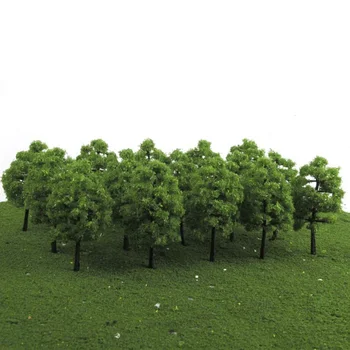 20pcs Моделиране дървета Изкуствени бор Микроландшафтное изграждане на Пясъчен маса Оформление на декори за мини градина Декор Ландшафтен дизайн